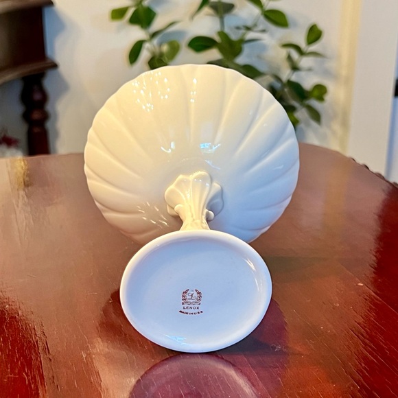 Lenox Sunflower Compote Candy Dish Charleston Collection 1980s Porcelain - Picture 6 of 12